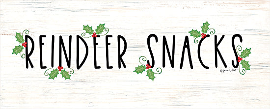 Annie LaPoint ALP2489 - ALP2489 - Reindeer Snacks - 20x8 Christmas, Holidays, Reindeer Snacks, Typography, Textual Art, Holly, Berries, Wood Background from Penny Lane