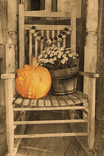 Anthony Smith ANT118 - God Bless the Harvest - Rocking Chair, Pumpkin, Flowers, Gourds from Penny Lane Publishing