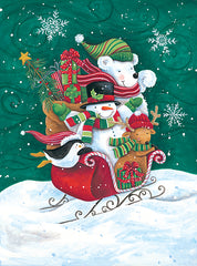 ART1239 - Christmas Friends Sleigh - 12x16