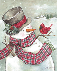 ART1341 - Snowman and Cardinal Friends - 12x16