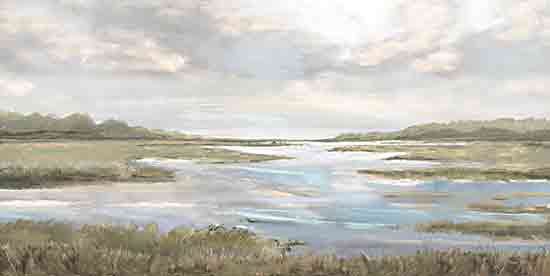 Amber Sterling AS143 - AS143 - Marshlands - 18x9 Coastal, Marshlands, Landscape, Green, Blue from Penny Lane