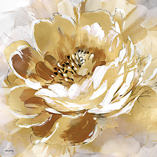 Amber Sterling AS198 - AS198 - Macro Floral I - 12x12 Flowers, Gold, White, Petals from Penny Lane