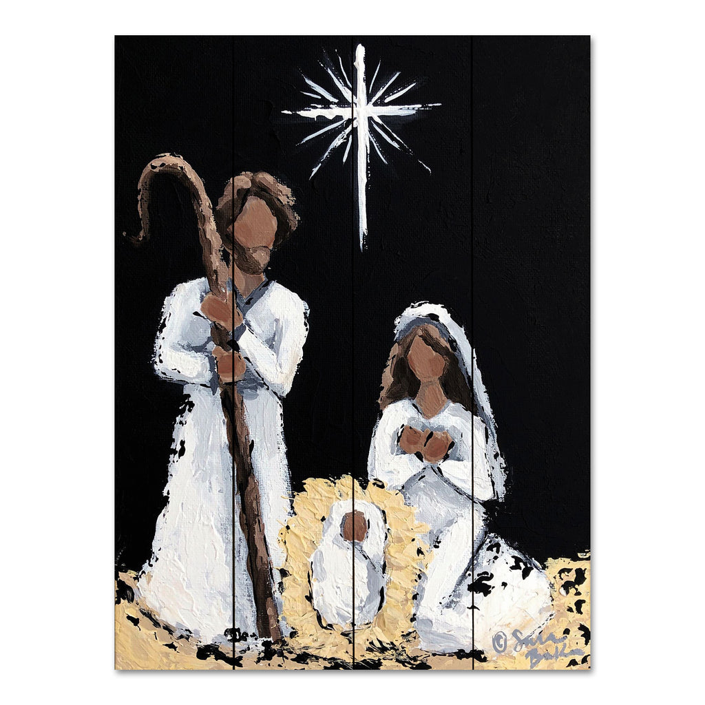 Sara Baker BAKE275PAL - BAKE275PAL - A Savior is Born      - 12x16 A Savior is Born, Nativity, Christmas, Star, Jesus, Joseph, Mary, Holy Family, Religious from Penny Lane