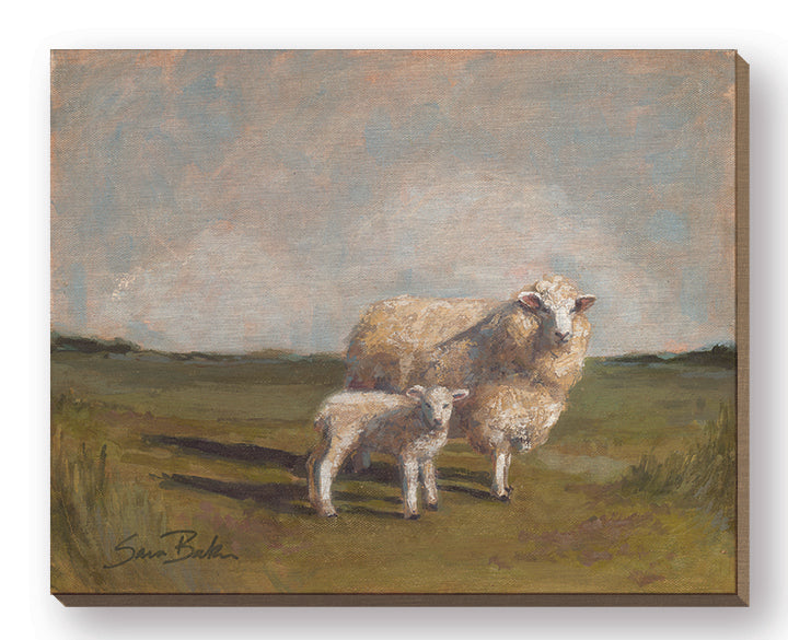 Sara Baker BAKE301FW - BAKE301FW - Sheep in the Pasture II - 20x16  from Penny Lane