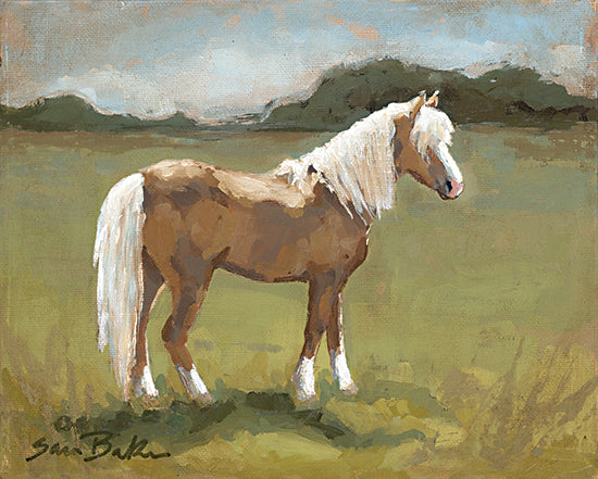 Sara Baker BAKE310 - BAKE310 - On the Sunny Side - 16x12 Horse, Farm Animal, Field, Landscape from Penny Lane