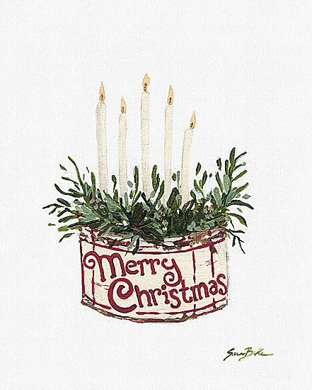 Sara Baker BAKE339 - BAKE339 - Christmas Memories 1 - 12x16 Christmas, Holidays, Candles, Greenery, Candle Holder, Merry Christmas, Typography, Signs, Textual Art, Decorative, Winter from Penny Lane