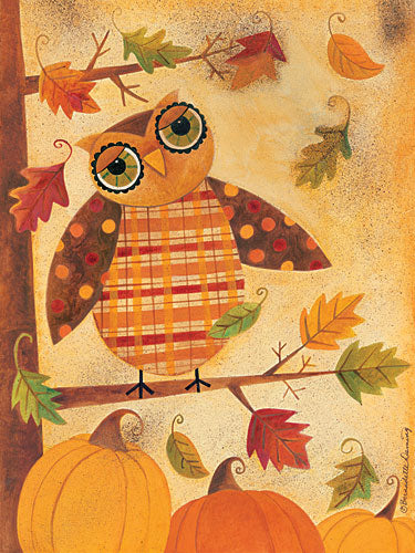 Bernadette Deming BER1214 - Fall Wise Owl - Owl, Autumn, Tree, Leaves from Penny Lane Publishing