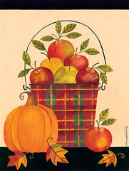 BER1224 - Apples in Plaid Pail - 12x16