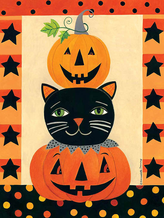 Bernadette Deming Licensing BER1355 - BER1355 - Pumpkin Cat Stack - 0  from Penny Lane