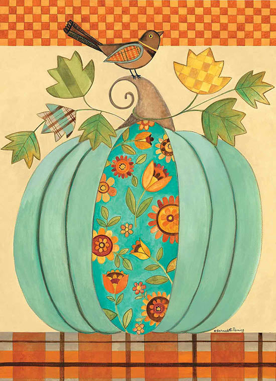 Bernadette Deming Licensing BER1369 - BER1369 - Tiffany Blue Patterned Pumpkin - 0  from Penny Lane