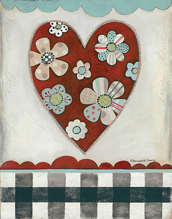 Bernadette Deming Licensing BER1394 - BER1394 - Floral Heart - 0  from Penny Lane