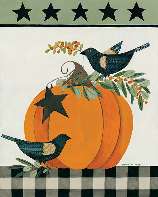 Bernadette Deming Licensing BER1403 - BER1403 - Black Crows and Pumpkin - 0  from Penny Lane