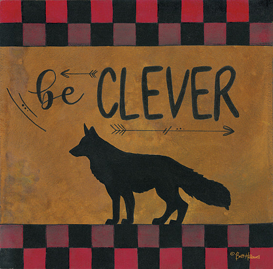 Britt Hallowell BHAR447 - Be Clever - Arrows, Wolf, Plaid from Penny Lane Publishing