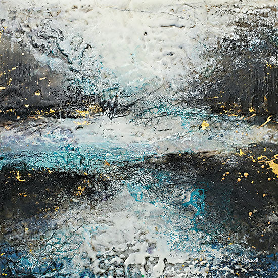 Britt Hallowell BHAR540 - BHAR540 - Where River Meets the Sea - 12x12 Abstract, Textured, Light Blue, Contemporary from Penny Lane