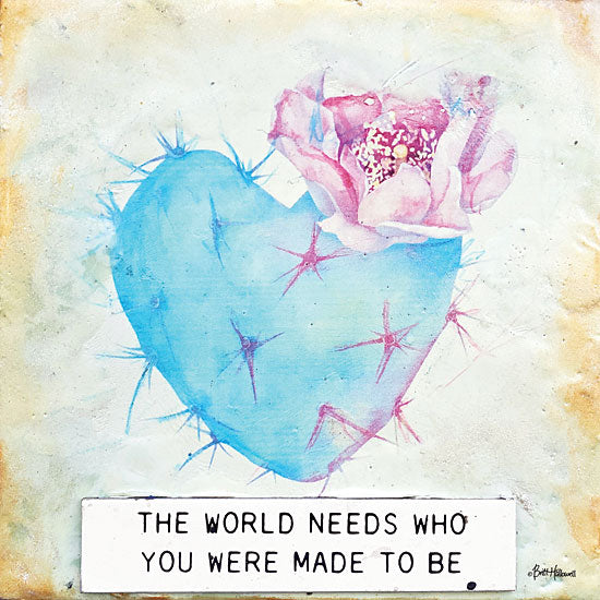 Britt Hallowell BHAR559 - BHAR559 - The World Needs - 12x12 The World Needs Who You Were Meant to Be, Heart, Motivational, Signs from Penny Lane