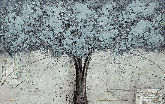 Britt Hallowell BHAR567 - BHAR567 - Storytellers    - 18x12 Abstract, Tree, Textured, Blue, Contemporary from Penny Lane