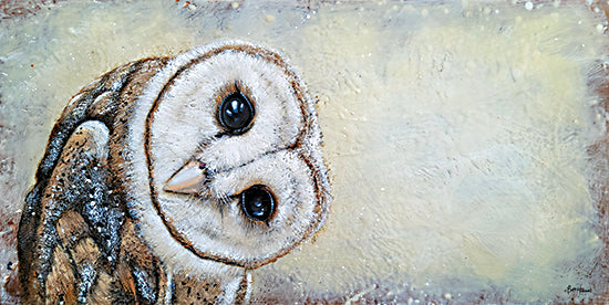 Britt Hallowell BHAR585 - BHAR585 - Curiosity - 18x9 Owl, Birds, Textured from Penny Lane