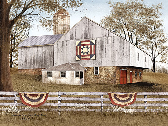 Billy Jacobs BJ1020 - American Star Quilt Block Barn - American Flag, Swags, USA, Barn, Quilt, Farm from Penny Lane Publishing