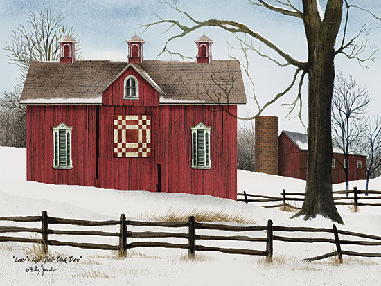 Billy Jacobs BJ1021B - Lover's Knot Quilt Block Barn - Quilt, Barn, Snow, Winter, Fence, Farm from Penny Lane Publishing