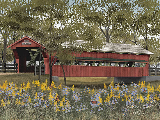 Billy Jacobs BJ1049 - Pottersburg Bridge - Flowers, Bridge, Trees from Penny Lane Publishing