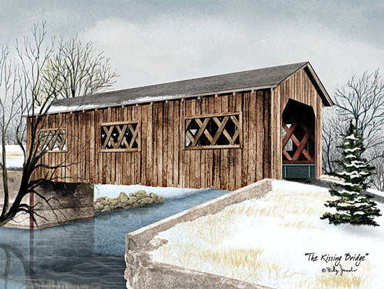 Billy Jacobs BJ1050B - The Kissing Bridge - Bridge, Snow, Winter from Penny Lane Publishing