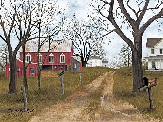 Billy Jacobs BJ1089 - The Old Dirt Road  - Road, Path, Trees, Barn, Mailbox, Birds from Penny Lane Publishing