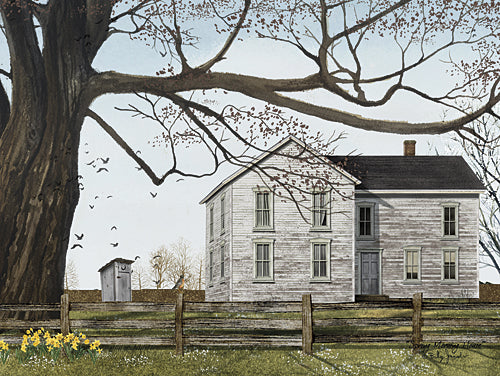 Billy Jacobs BJ1128 - Spring Morning House - House, Outhouse, Bird, Landscape, Floral from Penny Lane Publishing