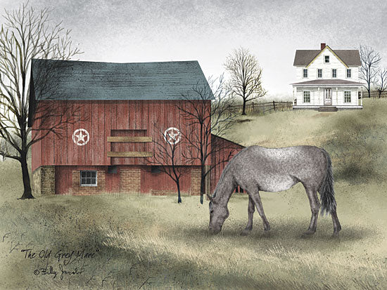 Billy Jacobs BJ135 - Old Grey Mare - Horse, Barn, House, Farm, Countryside from Penny Lane Publishing