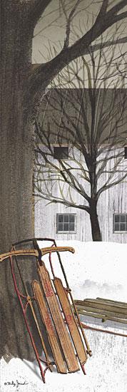 Billy Jacobs BJ401 - Sled - Sled, Snow, House, Trees from Penny Lane Publishing