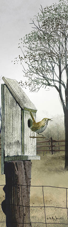 Billy Jacobs BJ403A - BJ403A - Wren - 12x36 Wren, Bird, Birdhouse, Spring, Trees from Penny Lane