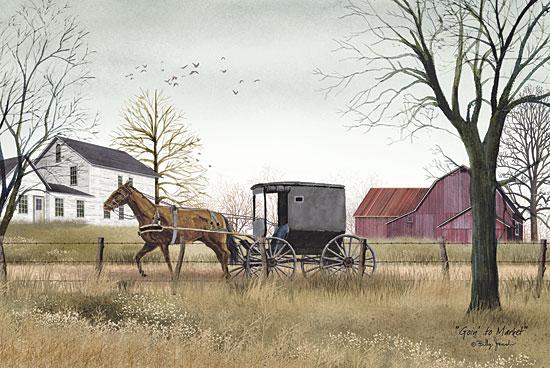 Billy Jacobs BJ405 - Goin to Market - Amish, Buggy, Barn, Farm from Penny Lane Publishing