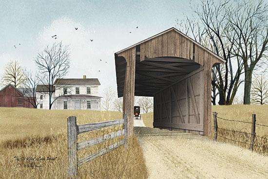 Billy Jacobs BJ448 - The Old Miller's Creek Bridge - Bridge, Path, Tree, House from Penny Lane Publishing