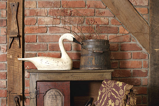 Billy Jacobs BJ818 - Home Sweet Home - Wood Swan, Bucket, Brick Wall, Home from Penny Lane Publishing