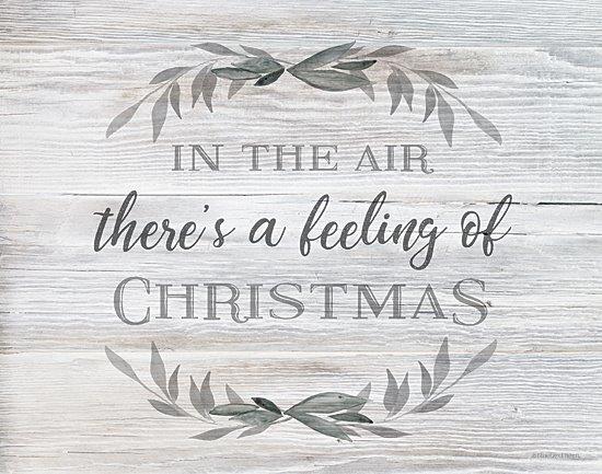 Bluebird Barn BLUE449 - BLUE449 - In the Air   - 12x16 Christmas, Holidays, Typography, Signs, In the Air There's a Feeling of Christmas, Greenery, Winter, Neutral Palette from Penny Lane