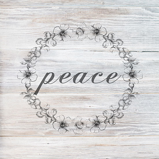 Bluebird Barn BLUE454 - BLUE454 - Peace - 12x12 Signs, Typography, Peace, Flower Wreath from Penny Lane