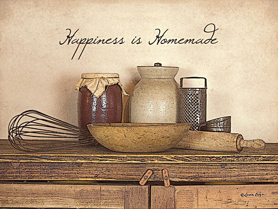 Susie Boyer BOY105 - Happiness is Homemade - Canning Jar, Bowl, Whisk, Antiques, Homemade from Penny Lane Publishing