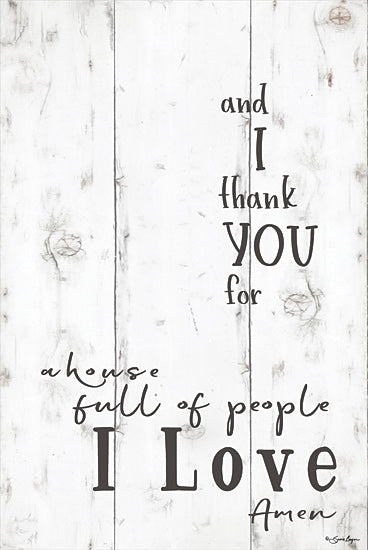 Susie Boyer BOY493 - BOY493 - House Full of People     - 12x18 Signs, Typography, House Full of People I Love from Penny Lane