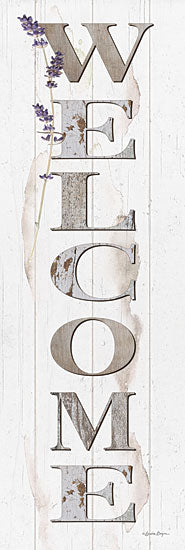 Susie Boyer BOY593A - BOY593A - Welcome - 12x36 Welcome, Typography, Signs, Lavender, Neutral Palette from Penny Lane