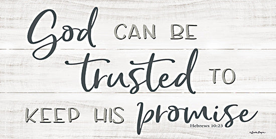 Susie Boyer BOY672 - BOY672 - God Can Be Trusted - 18x9 God Can Be Trusted, Bible Verse, Hebrews, Religious, Typography, Signs from Penny Lane