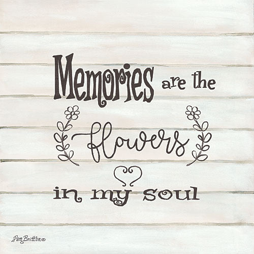 Pam Britton BR435 - Memories - Typography, Inspirational, Calligraphy from Penny Lane Publishing