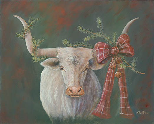 Pam Britton BR443 - Hilda Mae Decked Out - Longhorn, Cow, Holiday from Penny Lane Publishing