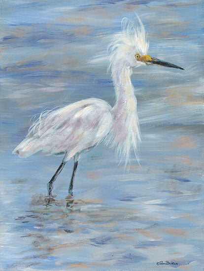 Pam Britton BR508 - BR508 - Egret - 12x16 Egret, Coastal, Lake from Penny Lane