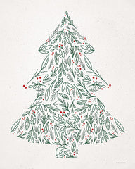 BRO103 - Floral Christmas Tree - 12x16