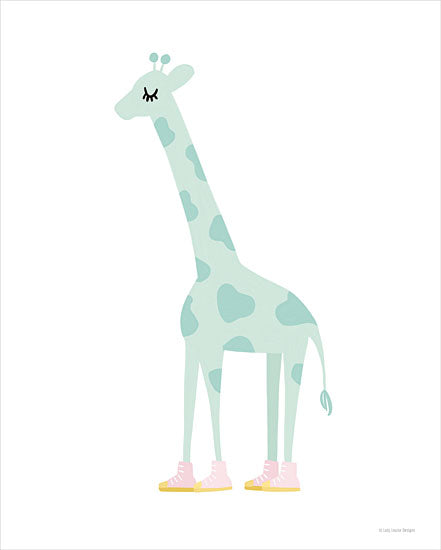 Lady Louise Designs BRO203 - BRO203 - Giraffe - 12x16 Giraffe, Baby, Pastel Colors, Whimsical, Triptych from Penny Lane