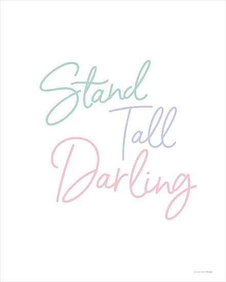 Lady Louise Designs BRO204 - BRO204 - Stand Tall - 12x16 Stand Tall Darling, Baby, Pastel Colors, Triptych, Signs, Typography from Penny Lane