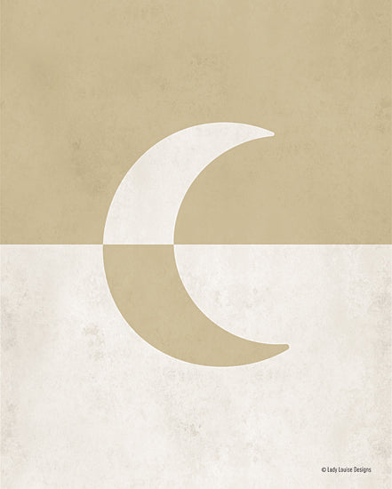 Lady Louise Designs BRO239 - BRO239 - Neutral Nursery Half Moon     - 12x16 Abstract, Moon, Neutral Palette, Baby, Nursery, Quadriptych, Nature from Penny Lane