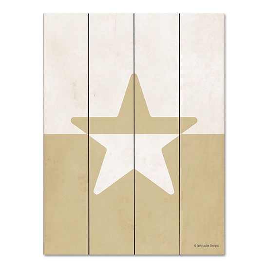 Lady Louise Designs BRO240PAL - BRO240PAL - Neutral Nursery Half Star     - 12x16 Abstract, Star, Neutral Palette, Baby, Nursery, Quadriptych, Nature from Penny Lane