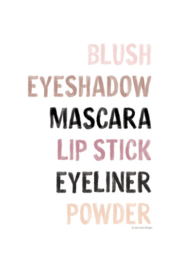 Lady Louise Designs BRO258 - BRO258 - Makeup     - 12x18 Makeup, Types of Makeup, Tween, Typography, Signs from Penny Lane