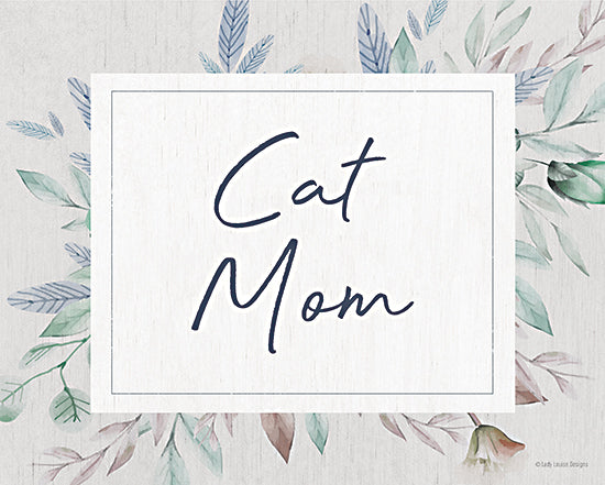 Lady Louise Designs BRO263 - BRO263 - Cat Mom - 16x12 Cat Mom, Pets, Greenery, Typography, Signs from Penny Lane