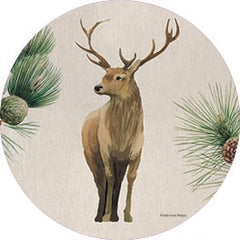 BRO271RP - Deer in the Pines - 18x18